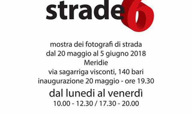 Bari, ''Strade 6'': mostra dei Fotografi di Strada al Meridie